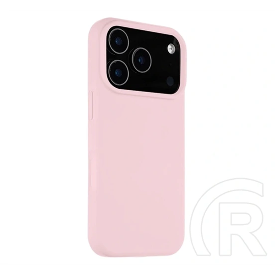 Tactical iPhone 17 Pro magforce velvet smoothie szilikon telefonvédő (ütésálló, plüss belső, matt, magsafe) rózsaszín