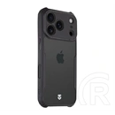 Tactical iPhone 17 Pro quantum stealth szilikon telefonvédő (ütésálló, átlátszó hátlap, kameravédő) fekete