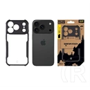 Tactical iPhone 17 Pro quantum stealth szilikon telefonvédő (ütésálló, átlátszó hátlap, kameravédő) fekete