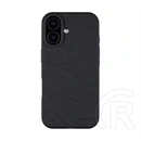 Tactical iPhone 17 magforce beaver szilikon telefonvédő (plüss belső, matt, magsafe, topográfiai minta) fekete