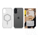 Tactical iPhone 17 magforce hexagon szilikon védő (ütésálló, légpárnás sarok, átlátszó matt hátlap, magsafe) fehér