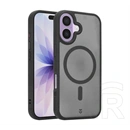 Tactical iPhone 17 magforce hypersand szilikon telefonvédő (ütésállóság, átlátszó hátlap, magsafe) fekete