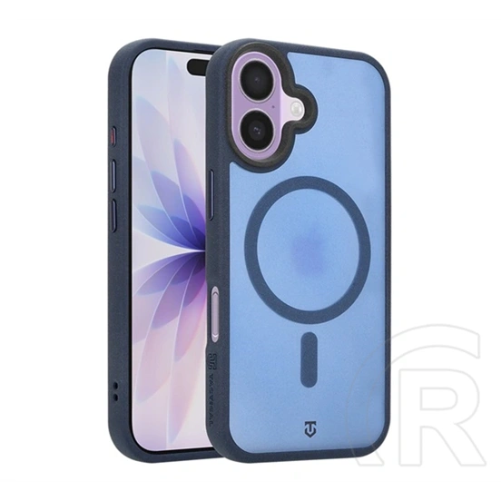 Tactical iPhone 17 magforce hypersand szilikon telefonvédő (ütésállóság, átlátszó hátlap, magsafe) sötétkék