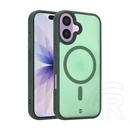 Tactical iPhone 17 magforce hypersand szilikon telefonvédő (ütésállóság, átlátszó hátlap, magsafe) sötétzöld