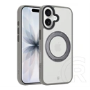 Tactical iPhone 17 magforce hyperstand szilikon védő (ütésálló, átlátszó hátlap, magsafe, kitámasztó) világosszürke