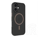 Tactical iPhone 17 magforce hyperstealth 2.0 szilikon védő (ütésálló, átlátszó matt hátlap, magsafe) fekete/sötétbarna