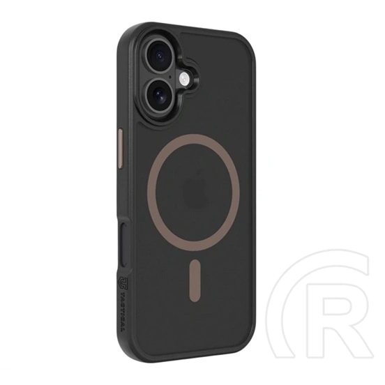 Tactical iPhone 17 magforce hyperstealth 2.0 szilikon védő (ütésálló, átlátszó matt hátlap, magsafe) fekete/sötétbarna