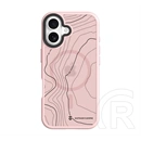 Tactical iPhone 17 magforce hyperstealth sika szilikon telefonvédő (ütésállóság, magsafe, topográfiai minta) rózsaszín
