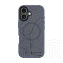 Tactical iPhone 17 magforce hyperstealth sika szilikon telefonvédő (ütésállóság, magsafe, topográfiai minta) sötétkék
