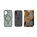 Tactical iPhone 17 magforce hyperstealth sika szilikon telefonvédő (ütésállóság, magsafe, topográfiai minta) sötétzöld
