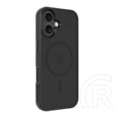 Tactical iPhone 17 magforce hyperstealth szilikon telefonvédő (ütésállóság, átlátszó matt hátlap, magsafe) fekete