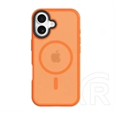 Tactical iPhone 17 magforce hyperstealth szilikon telefonvédő (ütésállóság, átlátszó matt hátlap, magsafe) narancssárga