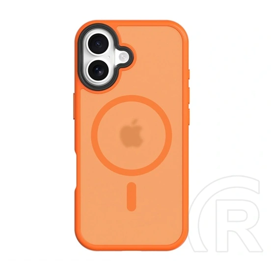 Tactical iPhone 17 magforce hyperstealth szilikon telefonvédő (ütésállóság, átlátszó matt hátlap, magsafe) narancssárga
