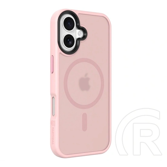 Tactical iPhone 17 magforce hyperstealth szilikon telefonvédő (ütésállóság, átlátszó matt hátlap, magsafe) rózsaszín