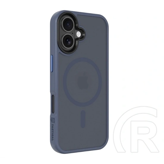 Tactical iPhone 17 magforce hyperstealth szilikon telefonvédő (ütésállóság, átlátszó matt hátlap, magsafe) sötétkék