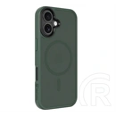Tactical iPhone 17 magforce hyperstealth szilikon telefonvédő (ütésállóság, átlátszó matt hátlap, magsafe) sötétzöld