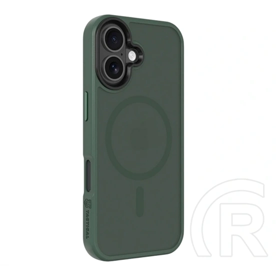 Tactical iPhone 17 magforce hyperstealth szilikon telefonvédő (ütésállóság, átlátszó matt hátlap, magsafe) sötétzöld