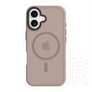 Tactical iPhone 17 magforce hyperstealth szilikon telefonvédő (ütésállóság, átlátszó matt hátlap, magsafe) világosbarna