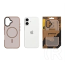 Tactical iPhone 17 magforce hyperstealth szilikon telefonvédő (ütésállóság, átlátszó matt hátlap, magsafe) világosbarna