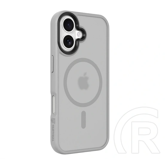 Tactical iPhone 17 magforce hyperstealth szilikon telefonvédő (ütésállóság, átlátszó matt hátlap, magsafe) világosszürke