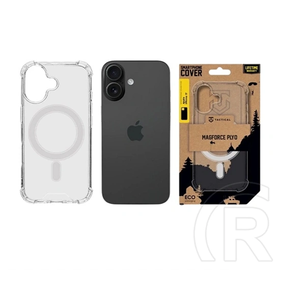 Tactical iPhone 17 magforce plyo szilikon telefonvédő (ütésállóság, légpárnás sarok, magsafe) átlátszó