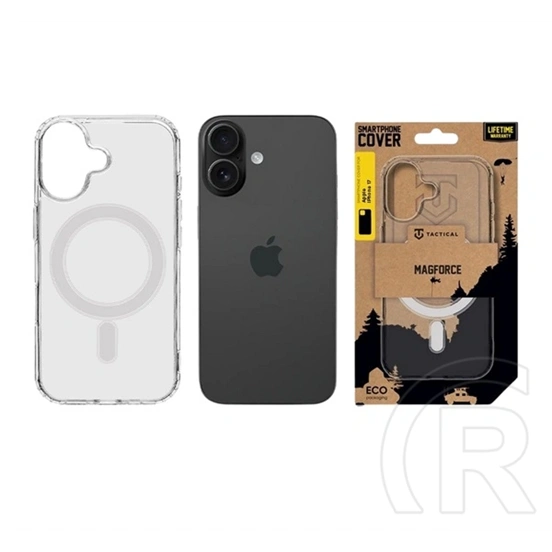 Tactical iPhone 17 magforce szilikon telefonvédő (ütésállóság, magsafe) átlátszó
