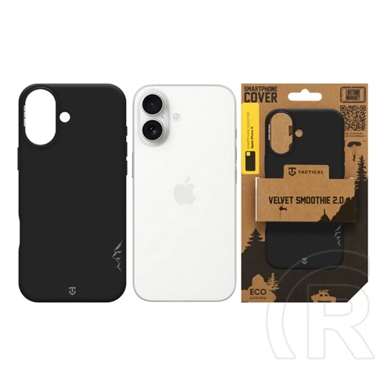 Tactical iPhone 17 magforce velvet smoothie 2.0 szilikon telefonvédő (ütésállóság, matt, magsafe) fekete