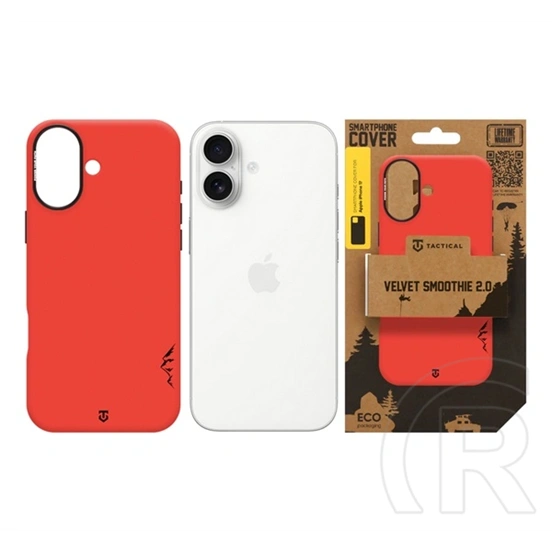 Tactical iPhone 17 magforce velvet smoothie 2.0 szilikon telefonvédő (ütésállóság, matt, magsafe) piros
