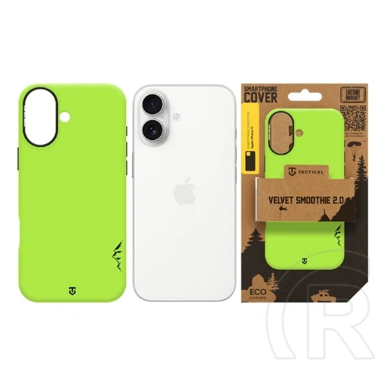 Tactical iPhone 17 magforce velvet smoothie 2.0 szilikon telefonvédő (ütésállóság, matt, magsafe) világoszöld