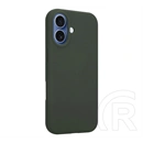 Tactical iPhone 17 magforce velvet smoothie szilikon telefonvédő (ütésálló, plüss belső, matt, magsafe) sötétszürke