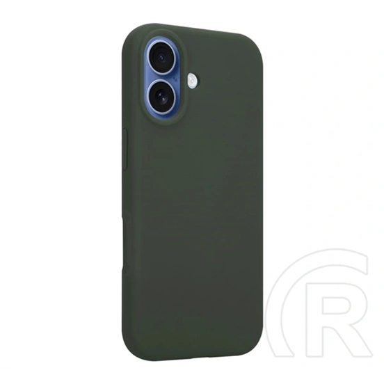 Tactical iPhone 17 magforce velvet smoothie szilikon telefonvédő (ütésálló, plüss belső, matt, magsafe) sötétszürke