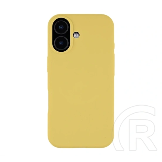 Tactical iPhone 17 magforce velvet smoothie szilikon telefonvédő (ütésállóság, matt, magsafe) citromsárga