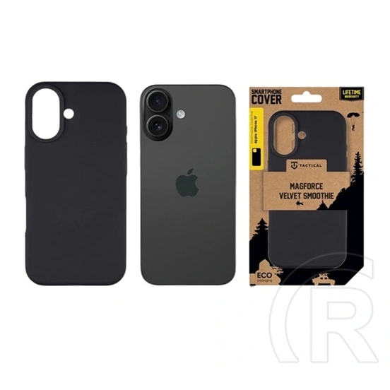 Tactical iPhone 17 magforce velvet smoothie szilikon telefonvédő (ütésállóság, matt, magsafe) fekete