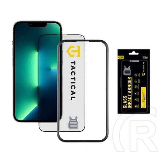 Tactical iPhone 17e  impact armour glass képernyővédő üveg (3d, extra karcálló, antibakteriális + segédkeret) átlátszó
