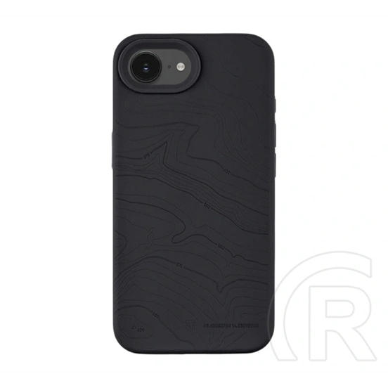 Tactical iPhone 17e  magforce beaver szilikon védő (plüss belső, matt, magsafe, topográfiai minta) fekete