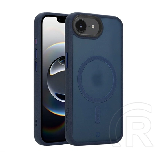 Tactical iPhone 17e  magforce hypersand szilikon telefonvédő (ütésállóság, átlátszó hátlap, magsafe) sötétkék