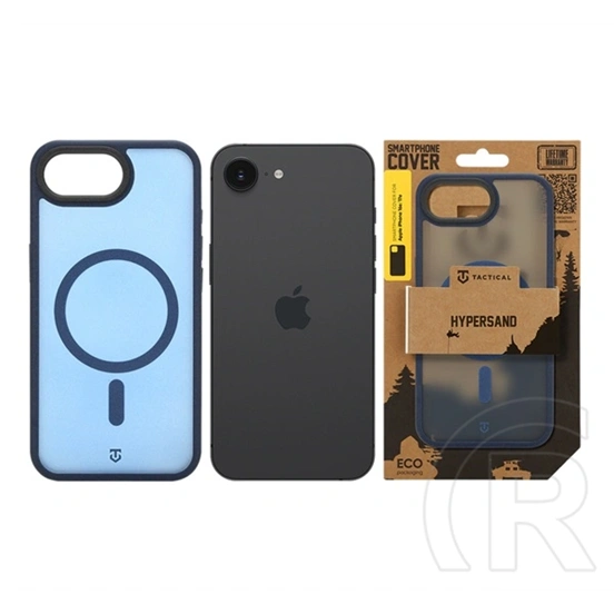 Tactical iPhone 17e  magforce hypersand szilikon telefonvédő (ütésállóság, átlátszó hátlap, magsafe) sötétkék