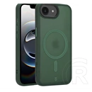 Tactical iPhone 17e  magforce hypersand szilikon telefonvédő (ütésállóság, átlátszó hátlap, magsafe) sötétzöld