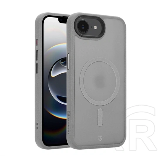 Tactical iPhone 17e  magforce hypersand szilikon telefonvédő (ütésállóság, átlátszó hátlap, magsafe) világosszürke