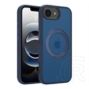 Tactical iPhone 17e  magforce hyperstand szilikon telefonvédő (ütésálló, átlátszó hátlap, magsafe, kitámasztó) sötétkék