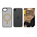 Tactical iPhone 17e magforce hyperstealth 2.0 szilikon védő (ütésálló, átlátszó matt hátlap, magsafe) fekete/citromsárga