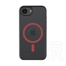 Tactical iPhone 17e  magforce hyperstealth 2.0 szilikon védő (ütésálló, átlátszó matt hátlap, magsafe) fekete/piros