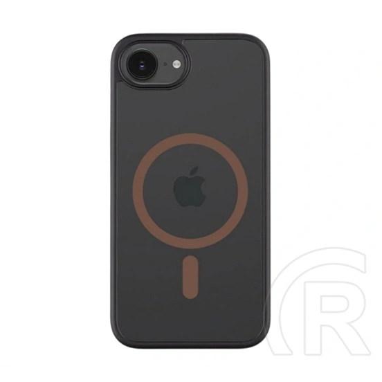 Tactical iPhone 17e  magforce hyperstealth 2.0 szilikon védő (ütésálló, átlátszó matt hátlap, magsafe) fekete/sötétbarna