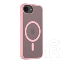 Tactical iPhone 17e  magforce hyperstealth szilikon telefonvédő (ütésállóság, átlátszó matt hátlap, magsafe) rózsaszín