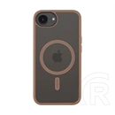 Tactical iPhone 17e  magforce hyperstealth szilikon telefonvédő (ütésállóság, átlátszó matt hátlap, magsafe) sötétbarna