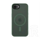 Tactical iPhone 17e  magforce hyperstealth szilikon telefonvédő (ütésállóság, átlátszó matt hátlap, magsafe) sötétzöld