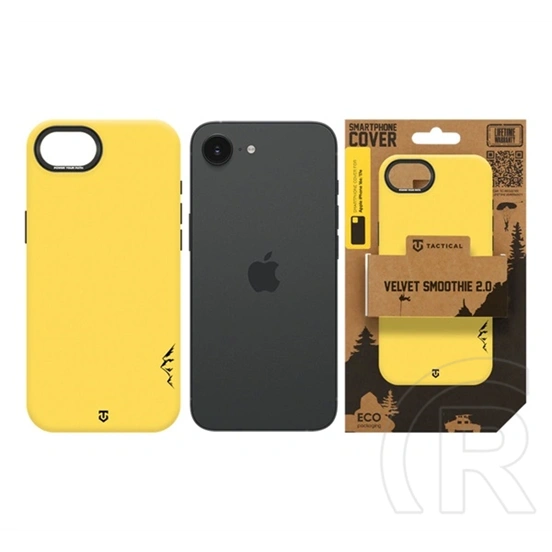 Tactical iPhone 17e  magforce velvet smoothie 2.0 szilikon telefonvédő (ütésállóság, matt, magsafe) citromsárga