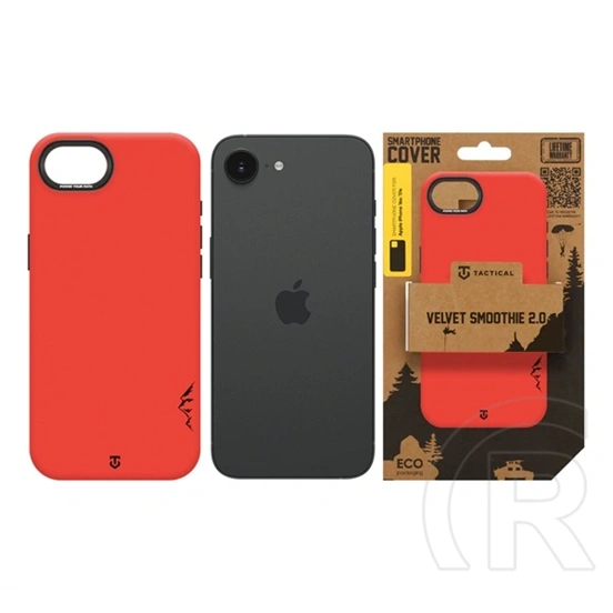 Tactical iPhone 17e  magforce velvet smoothie 2.0 szilikon telefonvédő (ütésállóság, matt, magsafe) piros