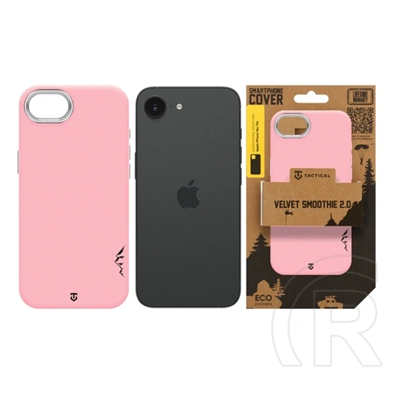Tactical iPhone 17e  magforce velvet smoothie 2.0 szilikon telefonvédő (ütésállóság, matt, magsafe) rózsaszín