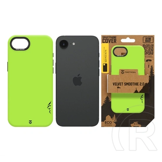 Tactical iPhone 17e  magforce velvet smoothie 2.0 szilikon telefonvédő (ütésállóság, matt, magsafe) világoszöld
